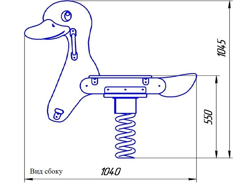 КБ-41 Качалка на пружине «Уточка»