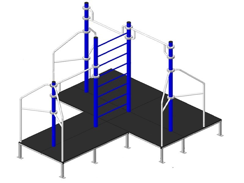 СО-204.1 Турник на раме с настилом