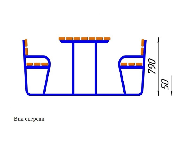 МФ-34.1 Стол со скамьями