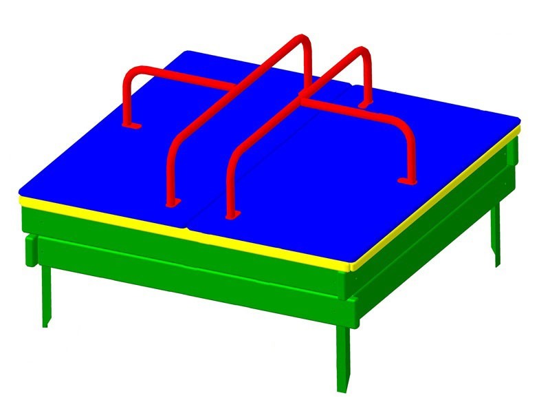 ПС-01К2 Песочница с откидной крышкой