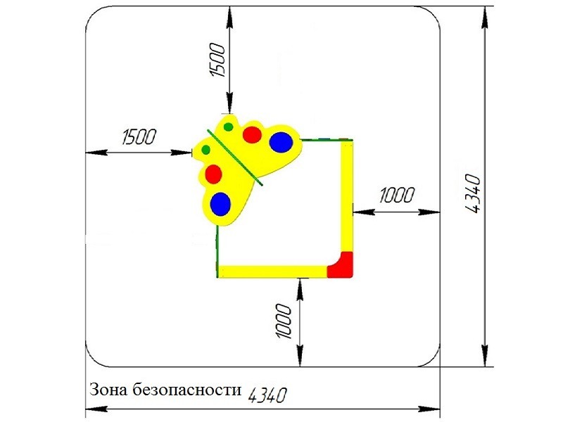 ПС-08 Песочница «Бабочка»