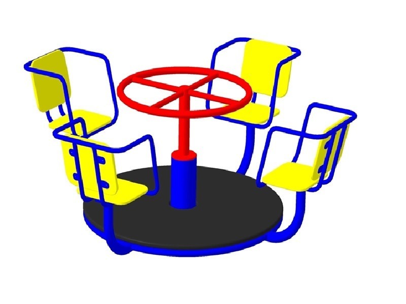 КР-03Б Карусель 4-х местная с рулем