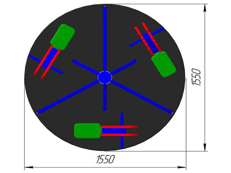 КР-06 Карусель трехместная