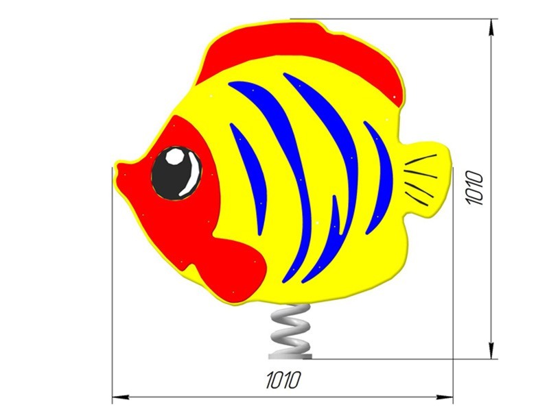 КБ-25 Качалка на пружине "Рыбка"